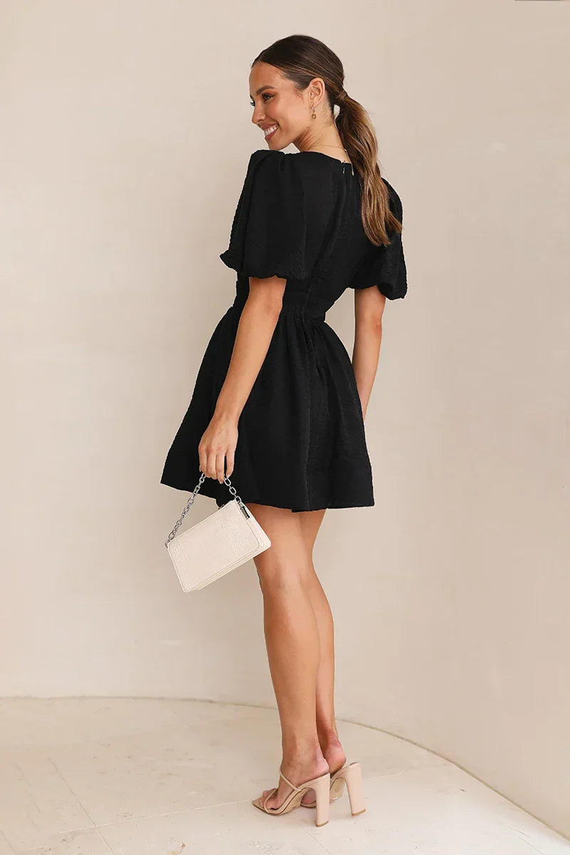Erin Mini Elbise Siyah