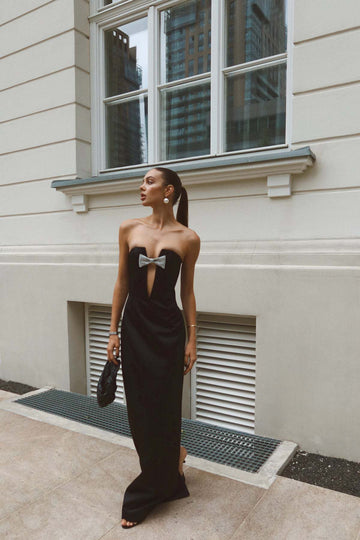 Noir Grace Uzun Elbise