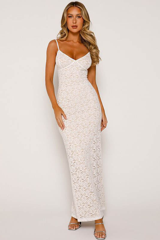 Luna Noir & Blanc Maxi Elbise