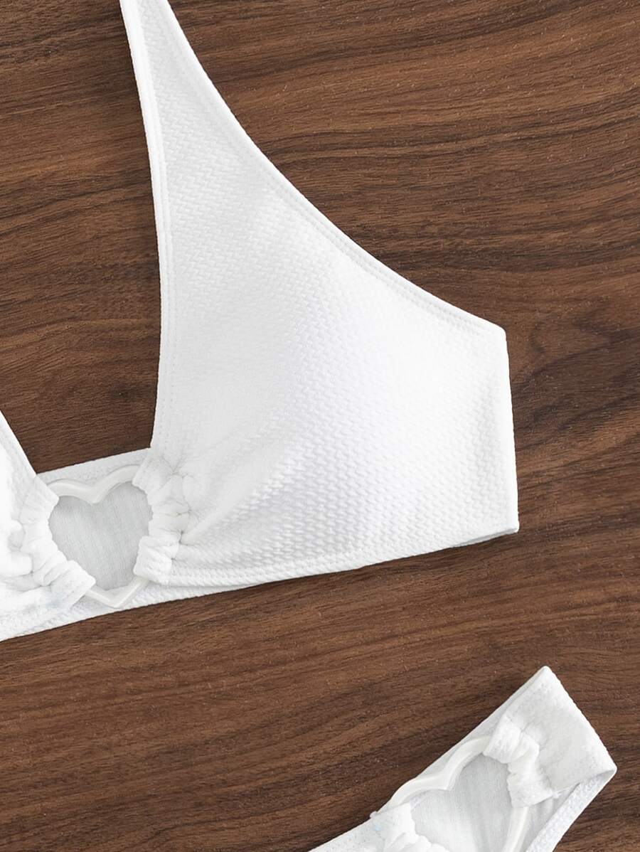 Halka Detaylı Sade Bikini Takımı
