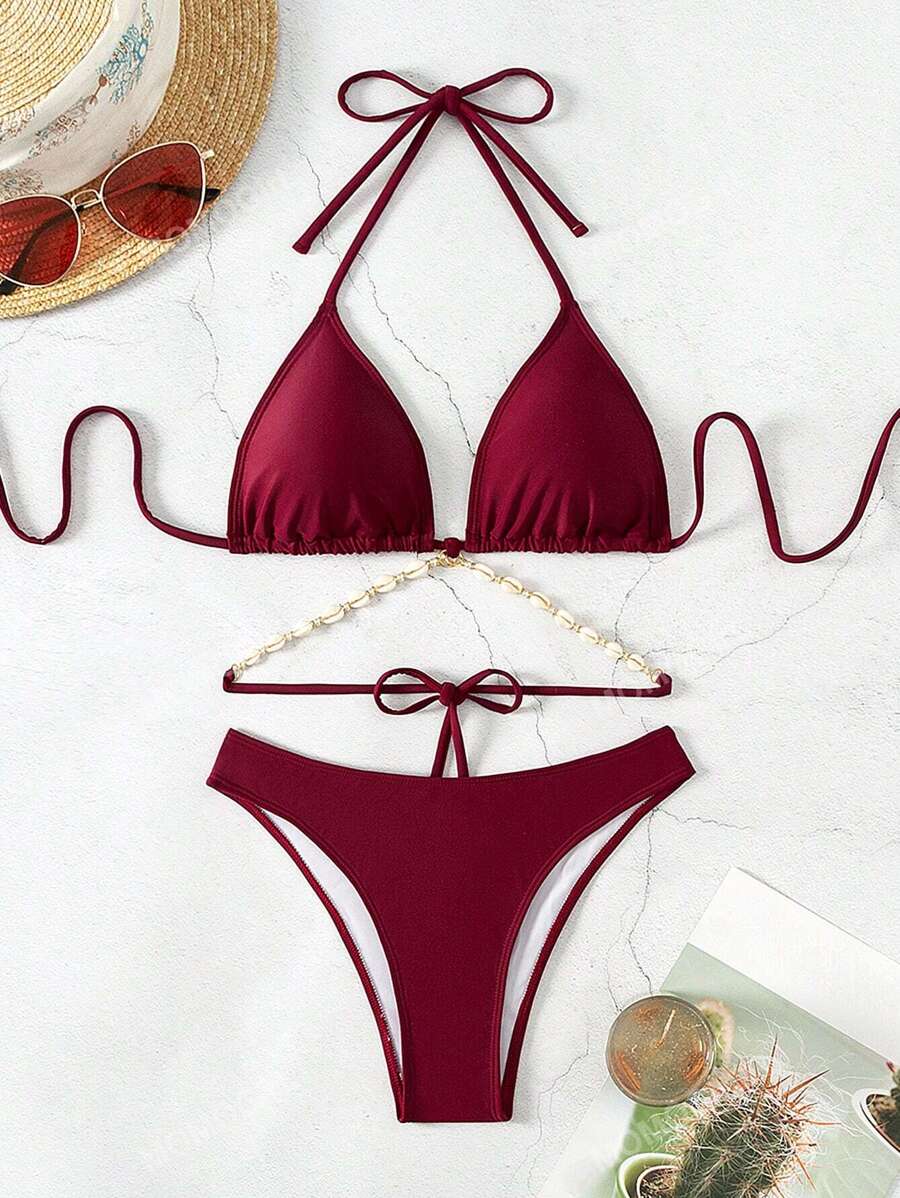 Zincir Detaylı Bikini Takımı