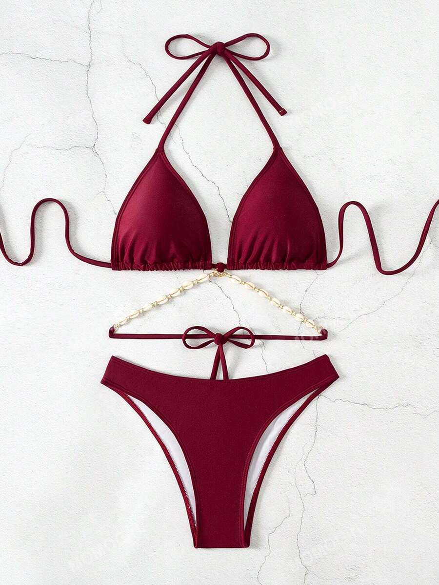Zincir Detaylı Bikini Takımı