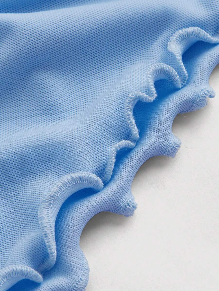 Bağcık Detaylı Romantik Crop