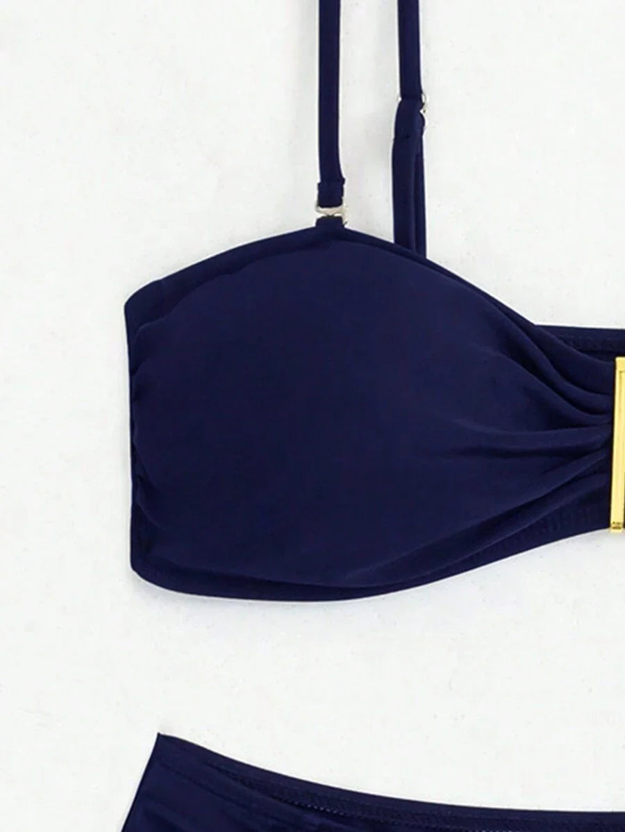 Dantelli Sade Bikini Takımı