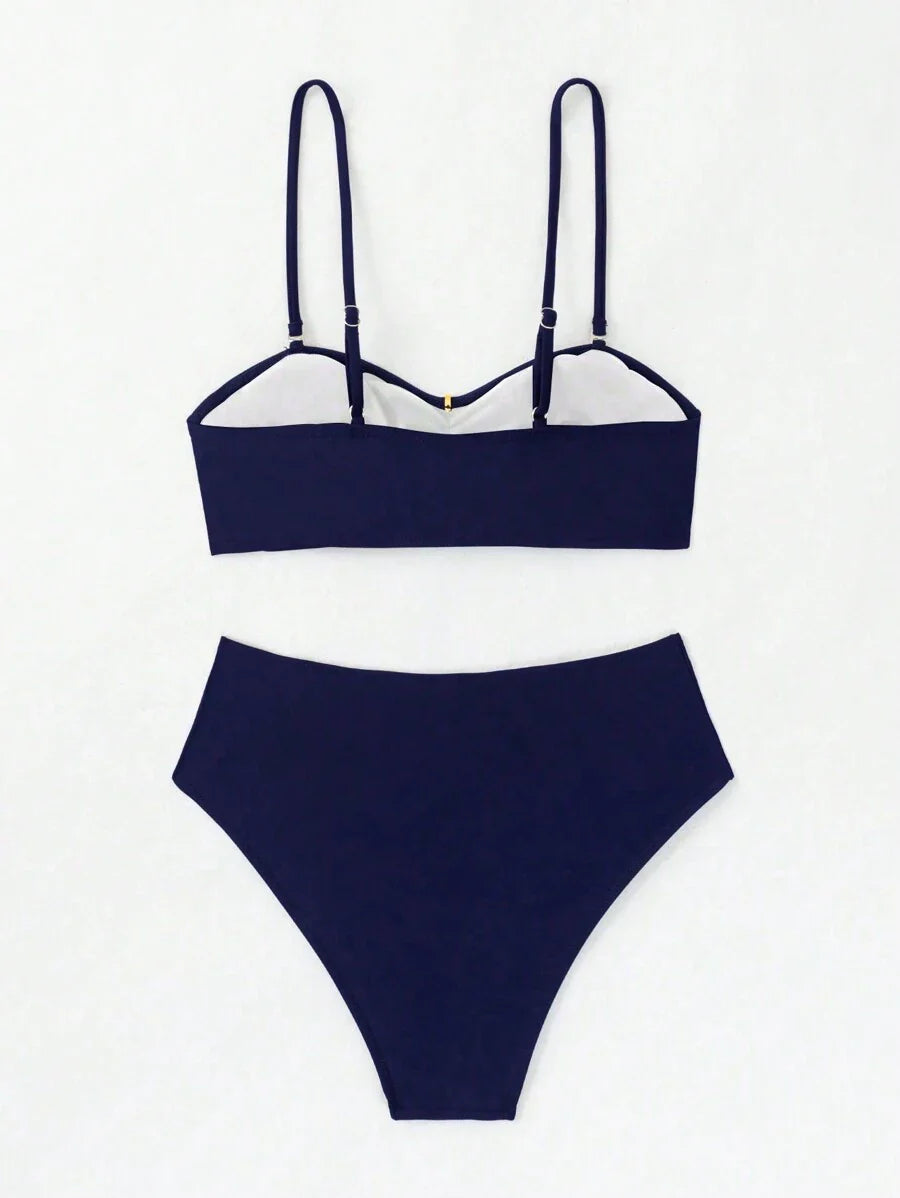 Dantelli Sade Bikini Takımı