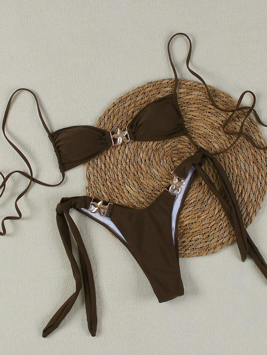 Seksi Bandeau Bikini Takımı