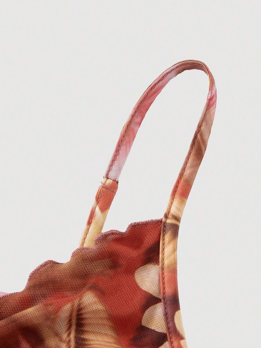 Çapraz Ön Büküm Kolsuz Crop