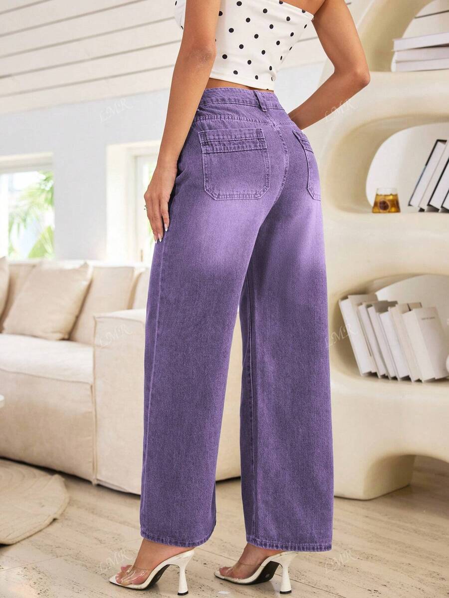 Koyu Renk Cepli Kot Pantolon