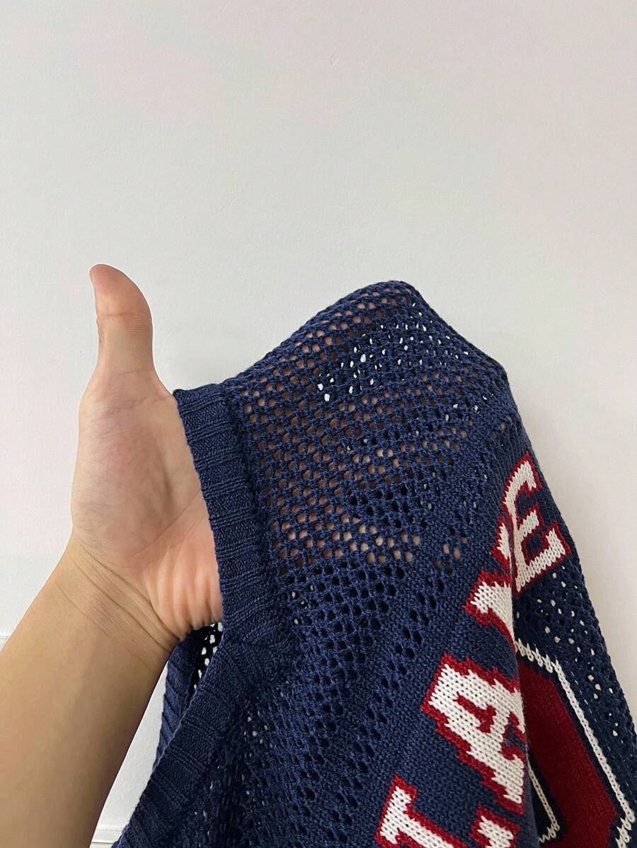Numara Baskılı Oversize Kazak