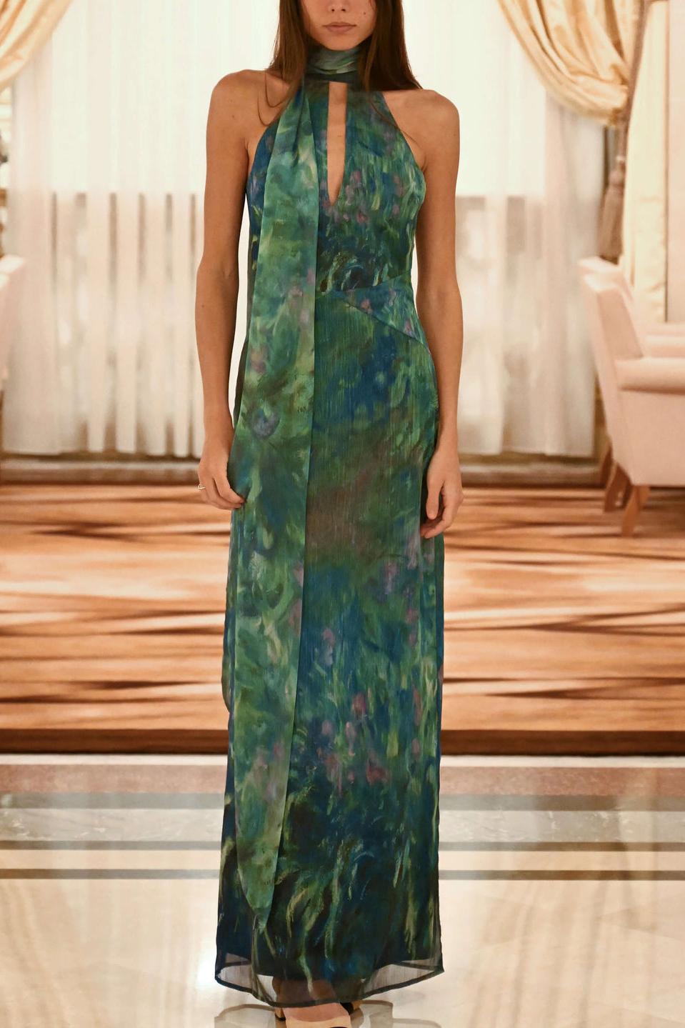 Monet Maxi Elbise Lrises