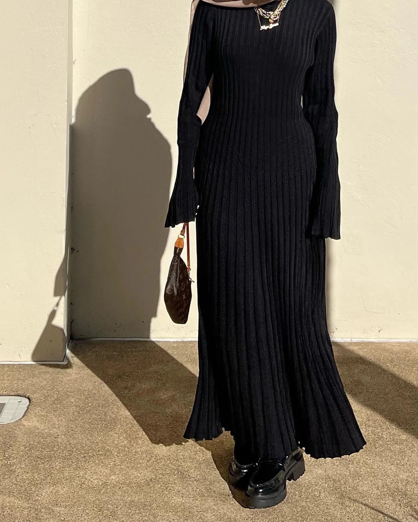 Sara Yeni Örme Maxi Elbise