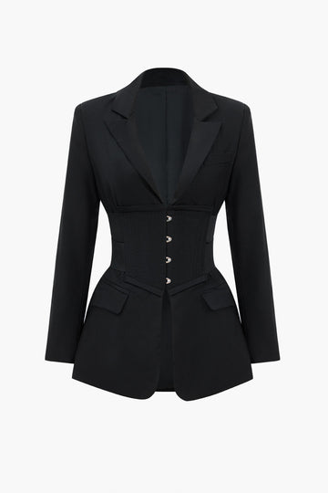 Capriona Düğmeli Korsaj Detay Blazer
