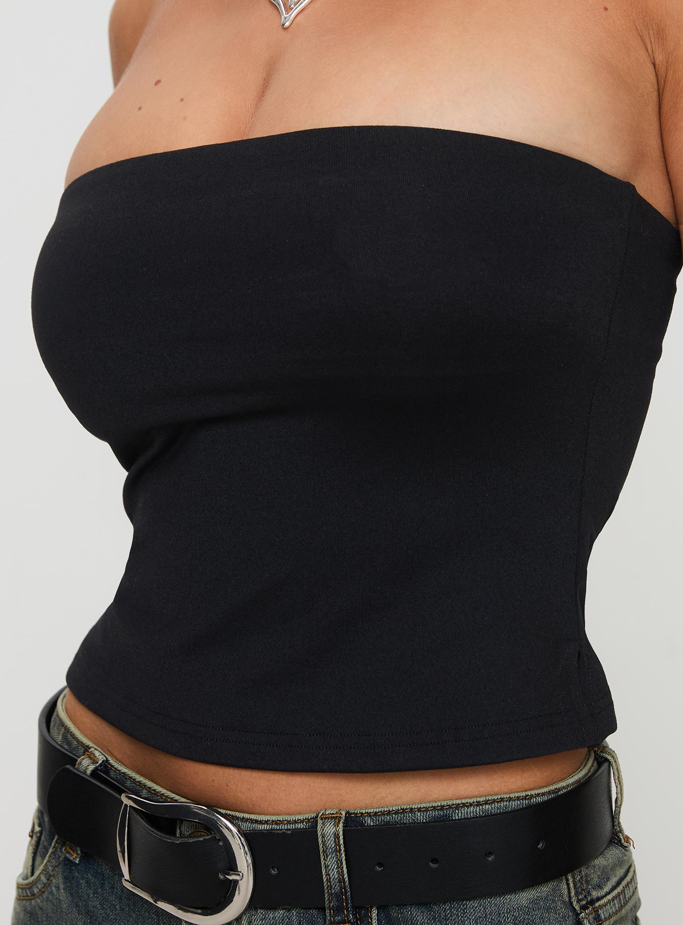 Aurorah Strapless Siyah Üst