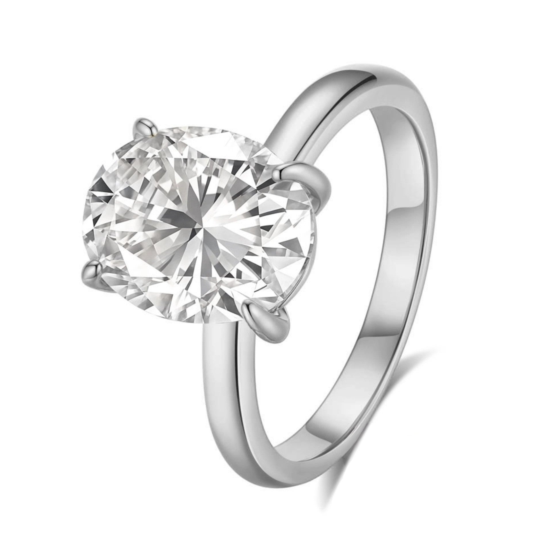 S925 ayar gümüş 5 karat moissanite  yüzük