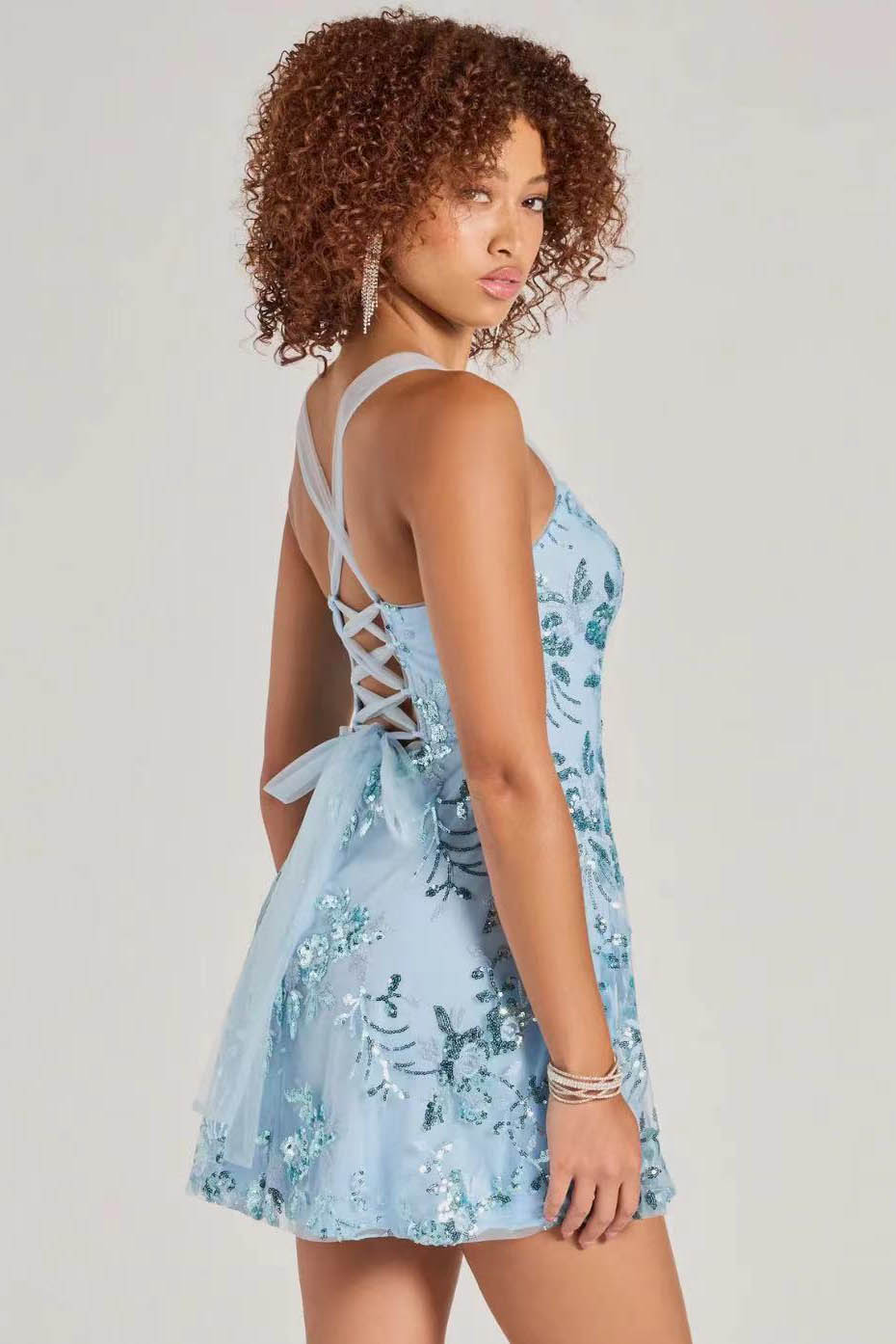 Glam Night Payetli Mini Elbise