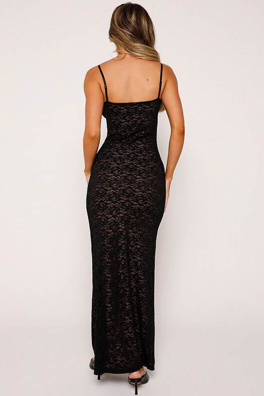 Luna Noir & Blanc Maxi Elbise