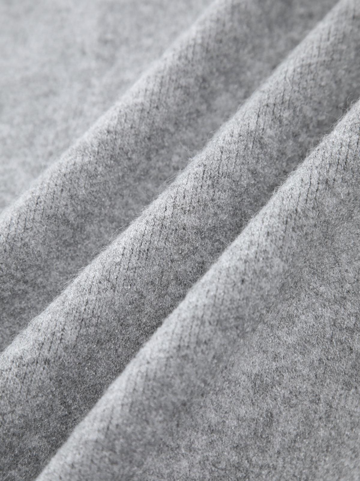 Fermuarlı Oversize Triko Hırka