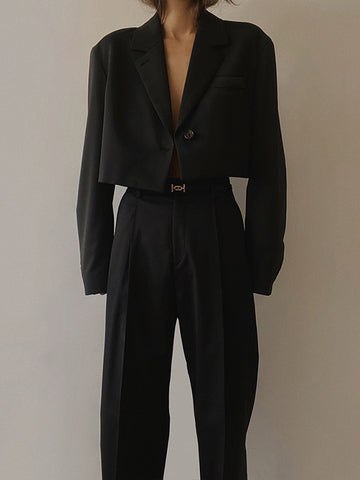 Şık Crop Blazer