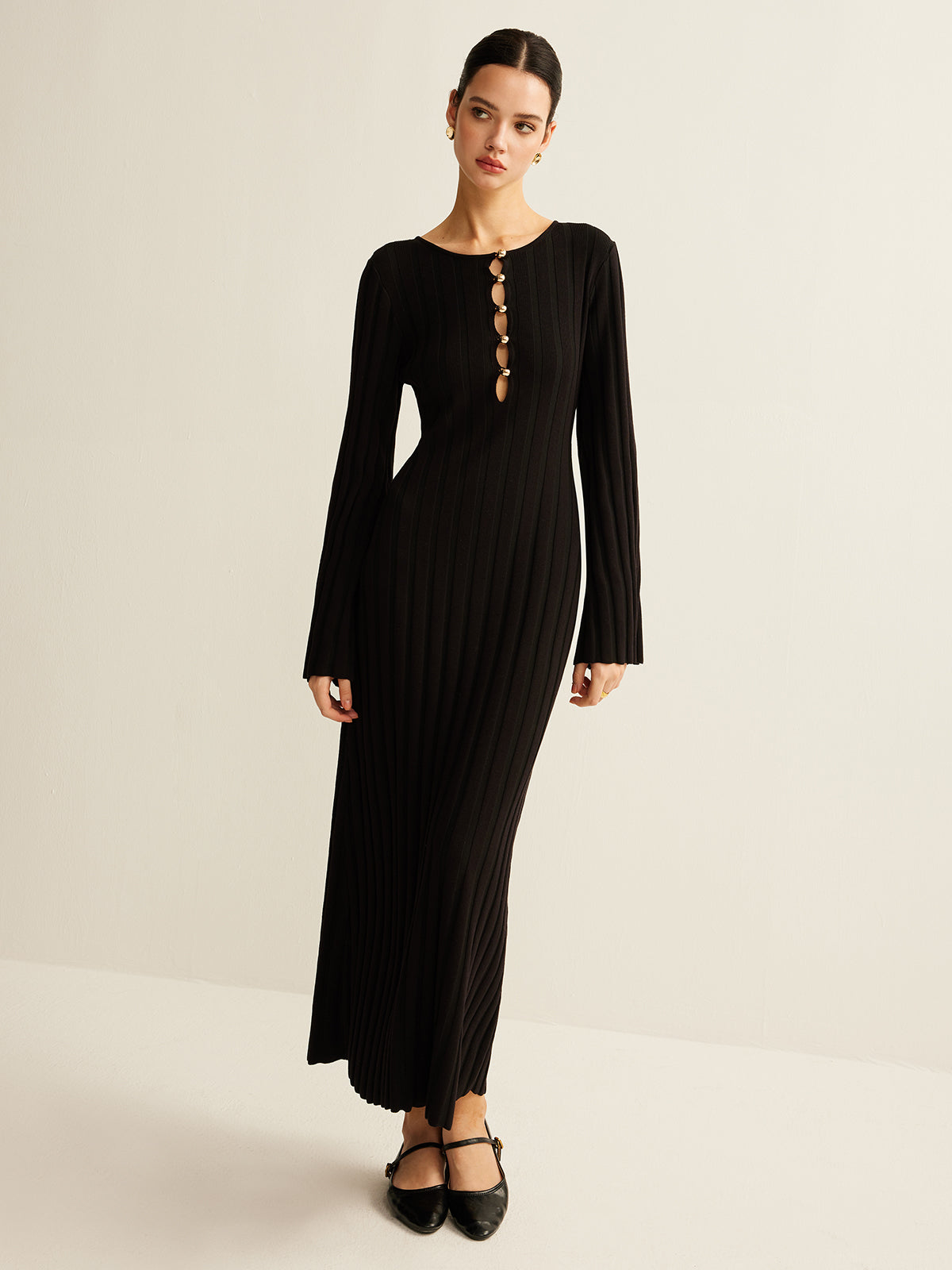 soft knit maxi dress Misook Knit Dress