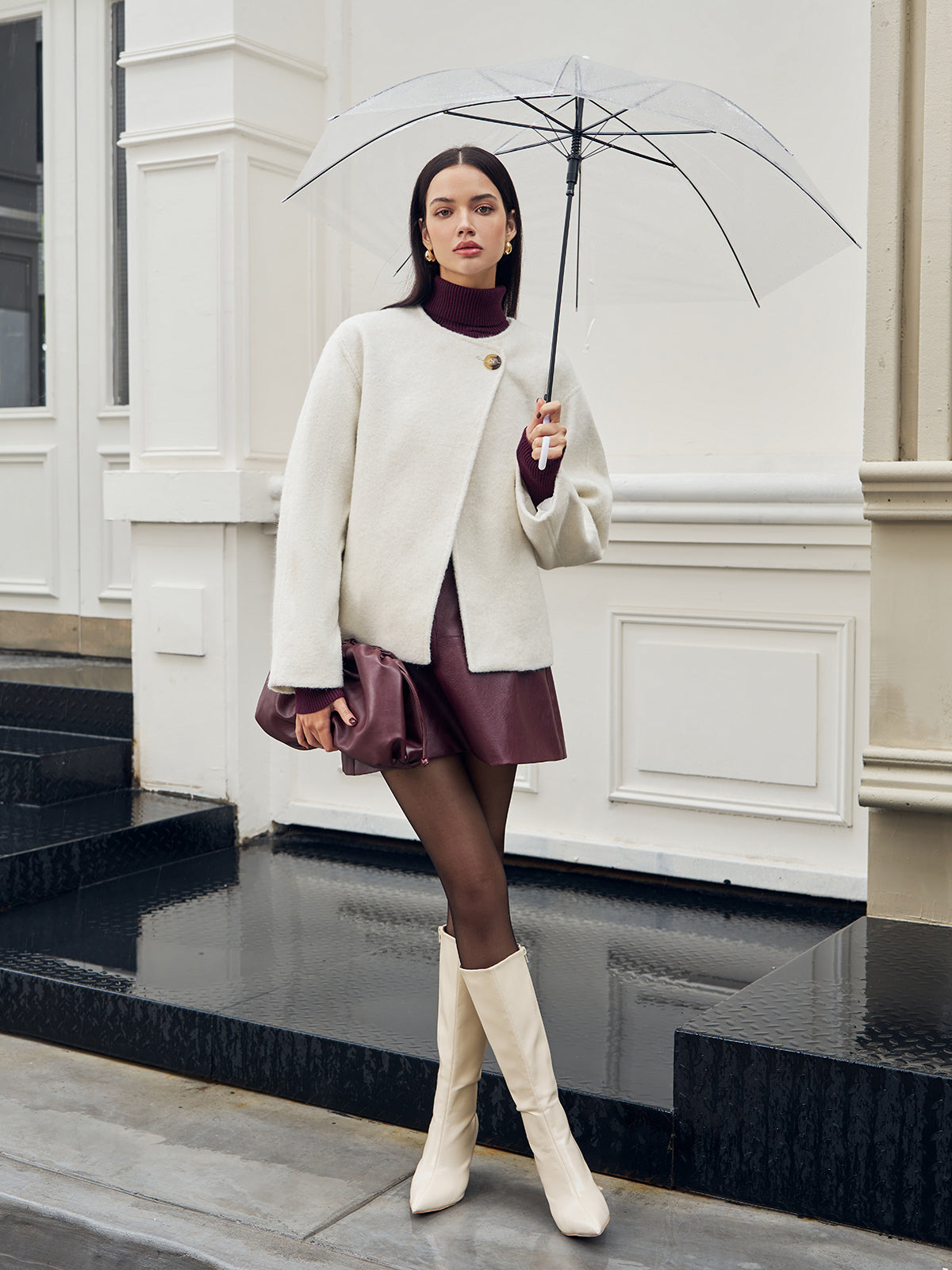 Düğmeli Elegant Ceket