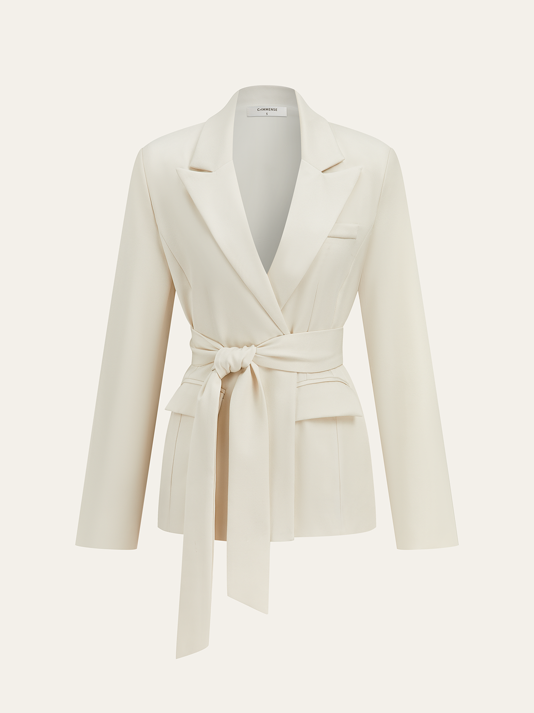Uzun Kollu Kemerli Blazer