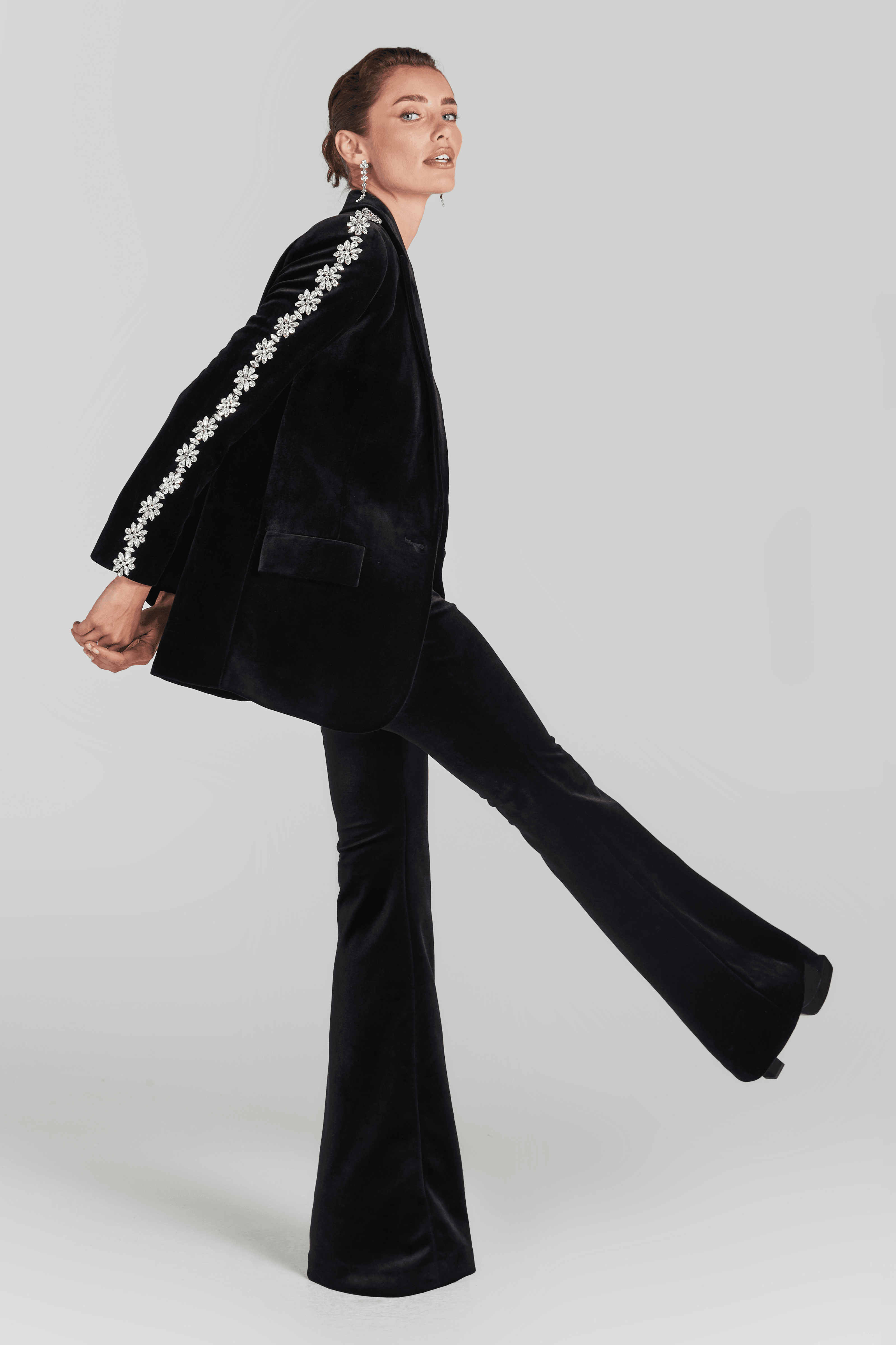 Lumina Velvet Blazer Ceket