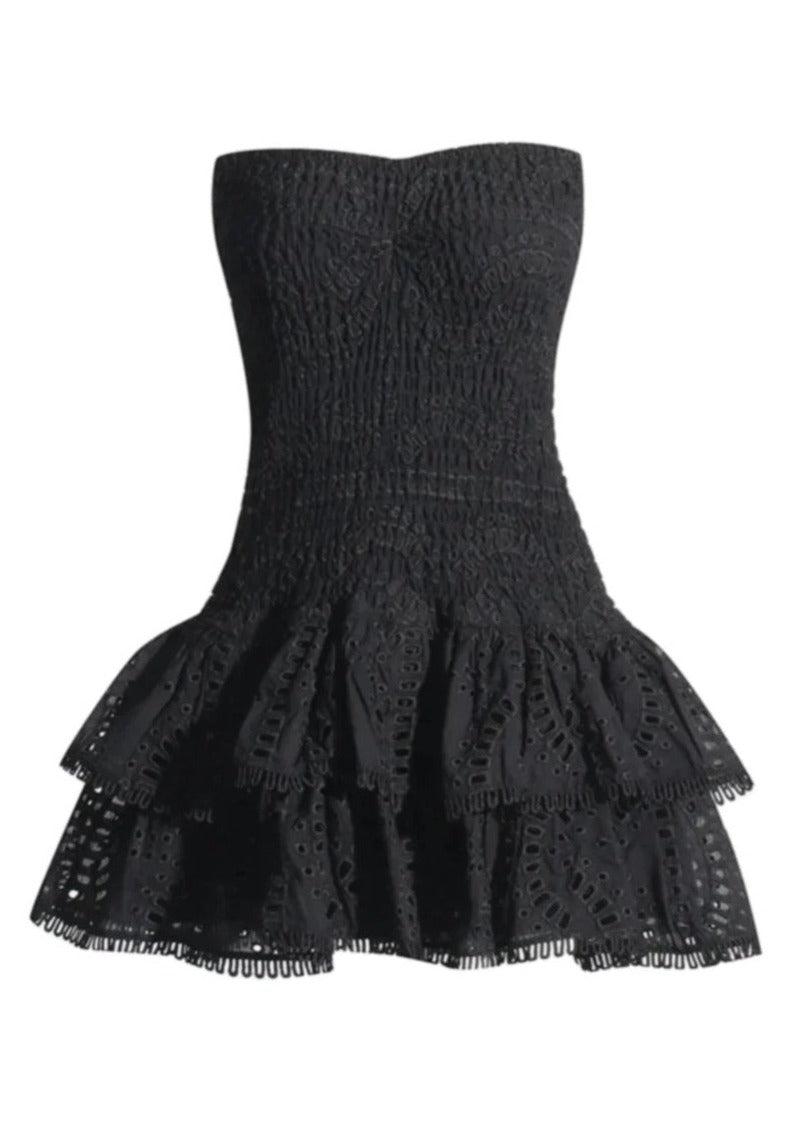 Victoria Straplez Mini Elbise