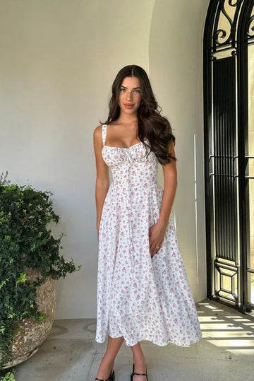 Meredith Korse Midi Elbise