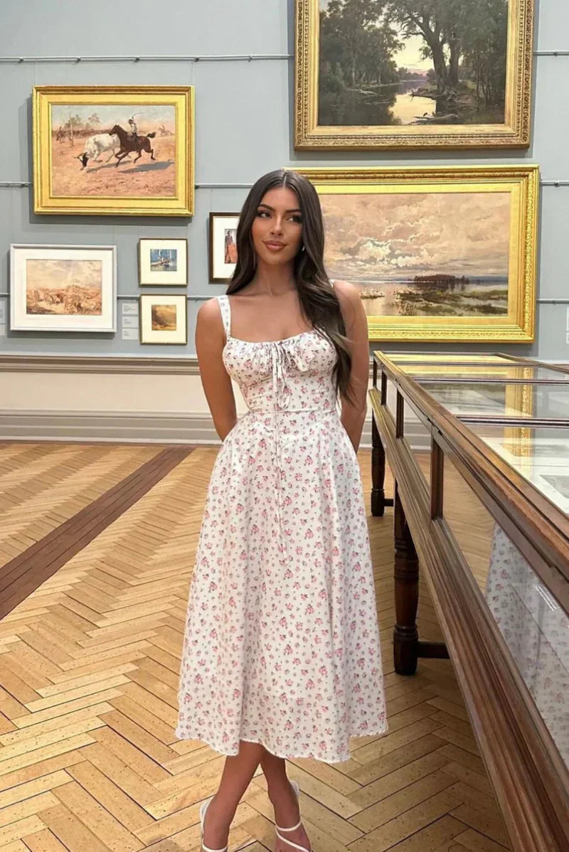 Meredith Korse Midi Elbise