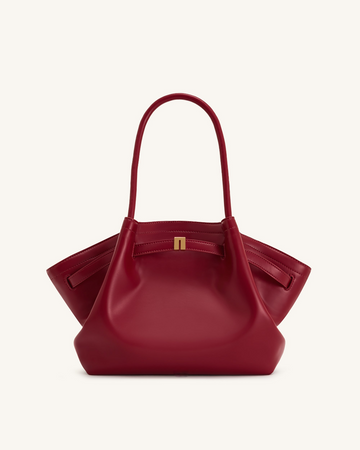 Hana Orta Boy Tote Çanta Bordo