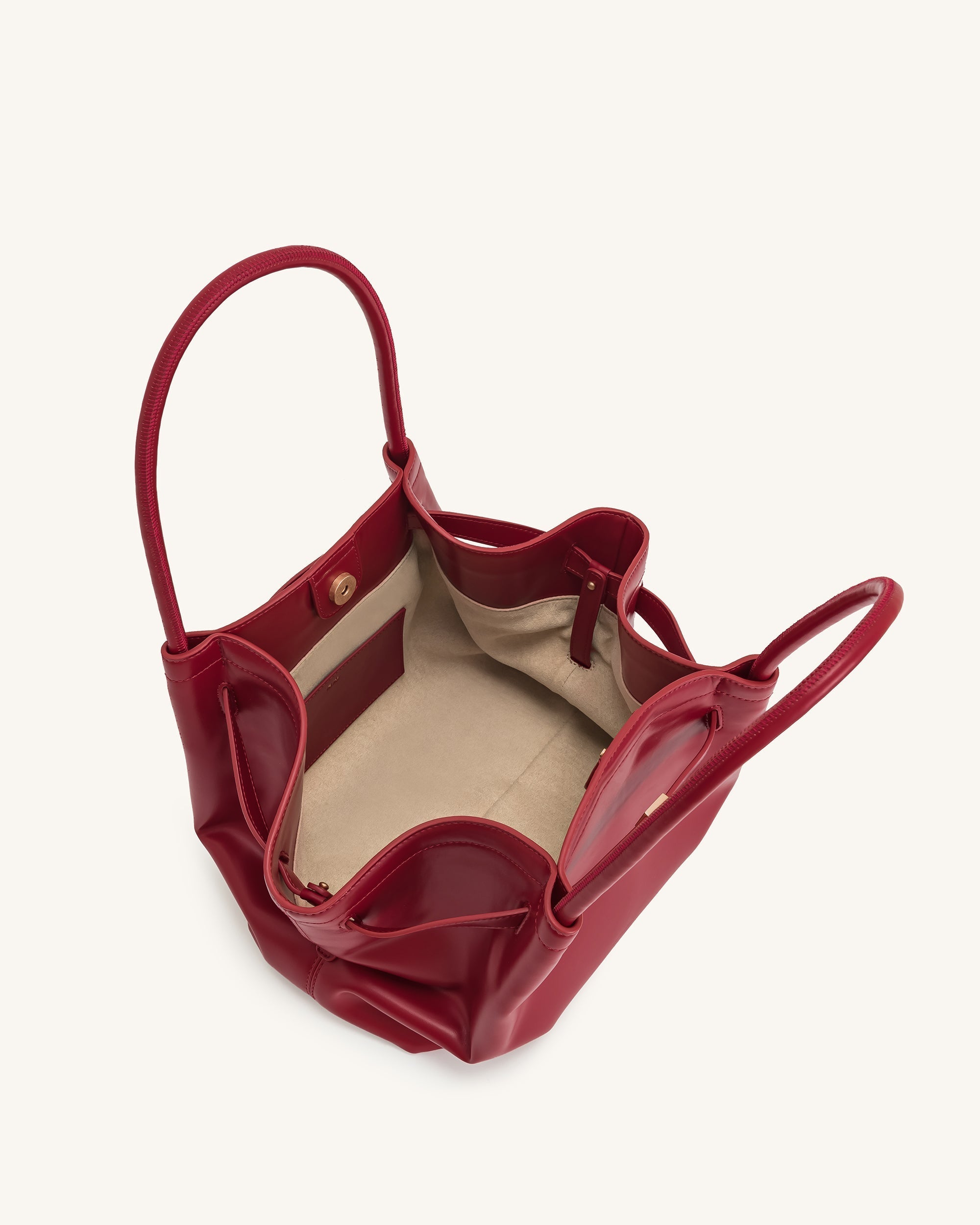 Hana Orta Boy Tote Çanta Bordo