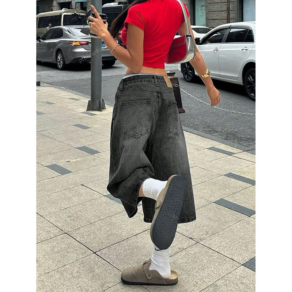 Manifest Bol Kesim Uzun Kot Şort