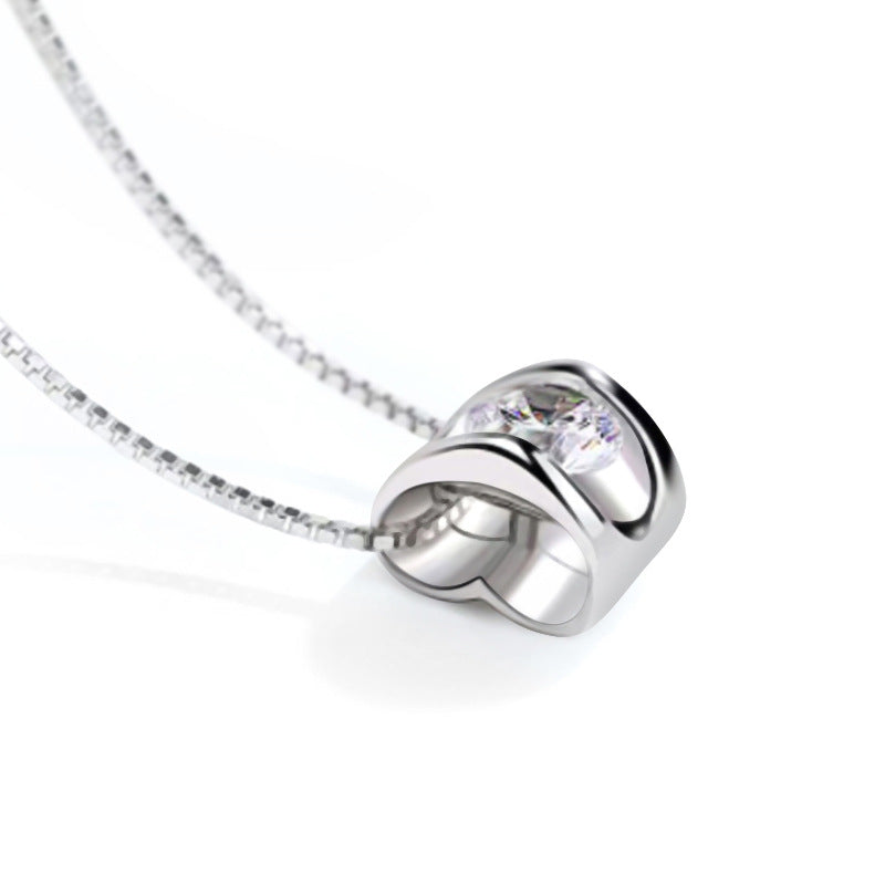925 Ayar Gümüş Angel Kiss – Moissanite Kolye