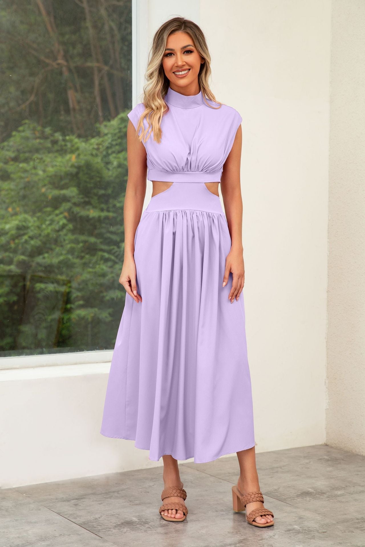 straight cut midi dress Straight-Cut Midi Dress – ALİSORA