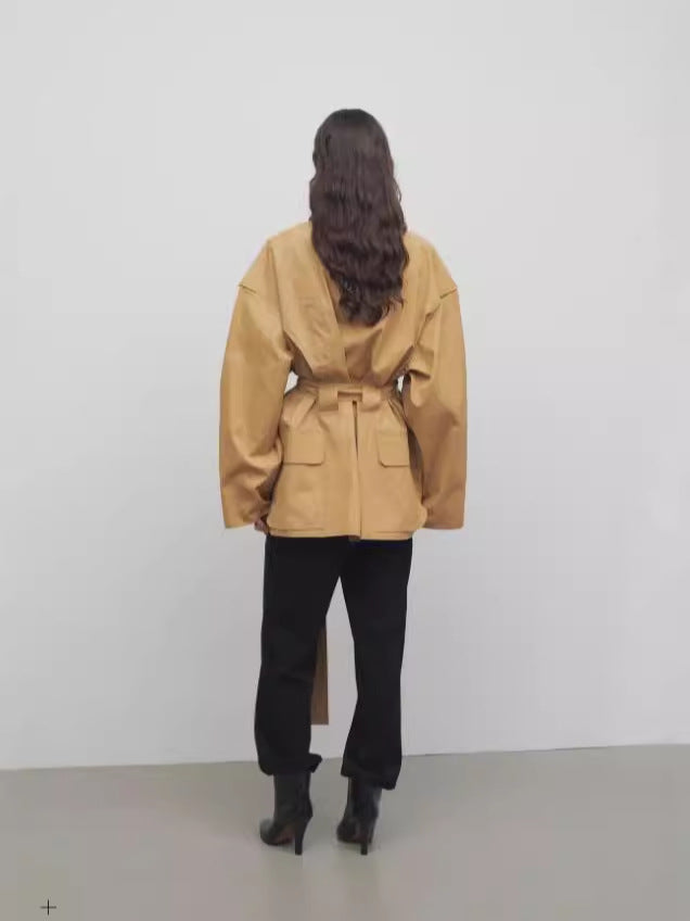 Oversize Kemerli Trençkot