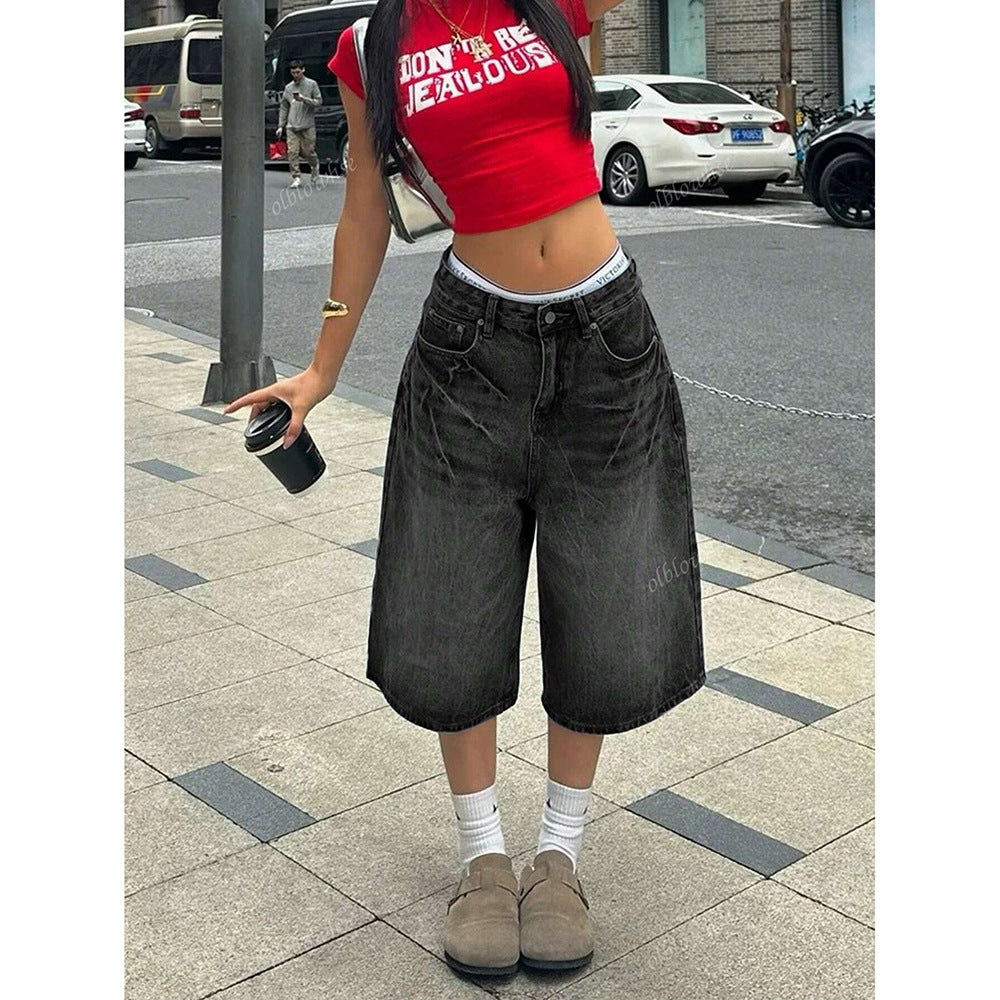 Manifest Bol Kesim Uzun Kot Şort