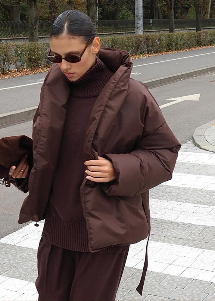 Luxura Kapitone Kuşaklı Puffer Mont
