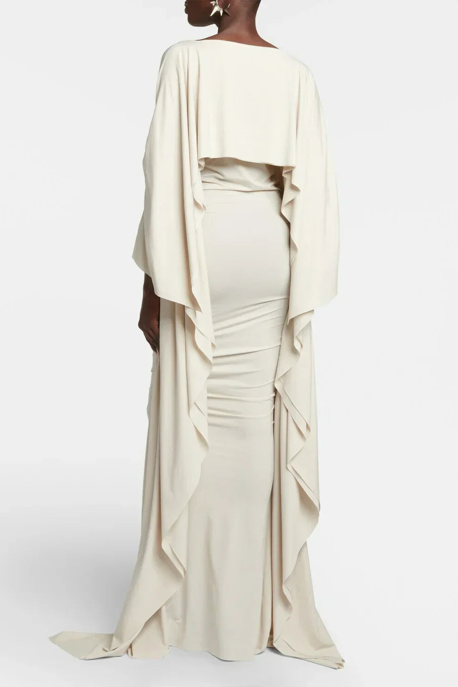 Lilgiuy Dar Kollu Maksi Elbise