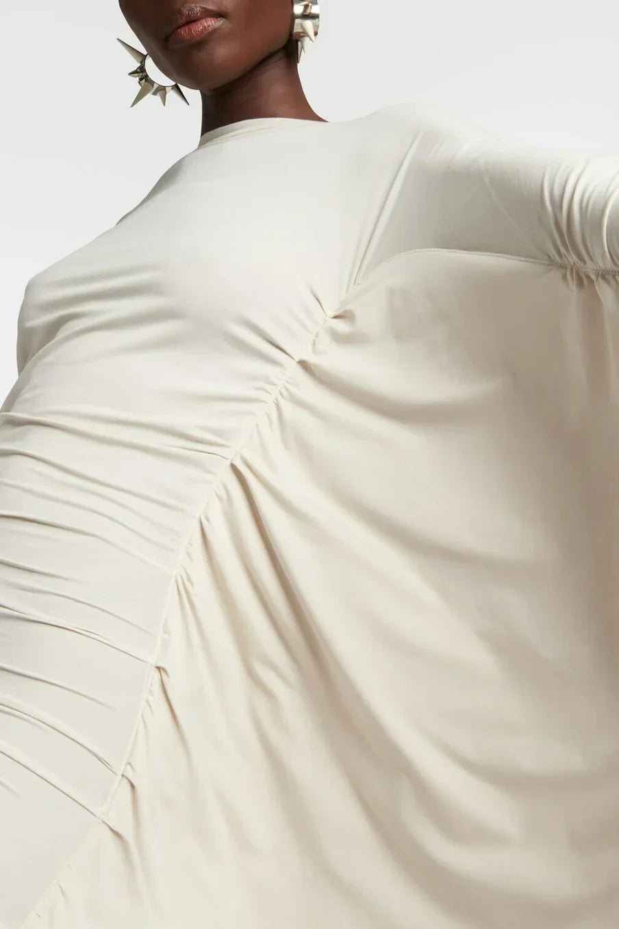 Lilgiuy Dar Kollu Maksi Elbise