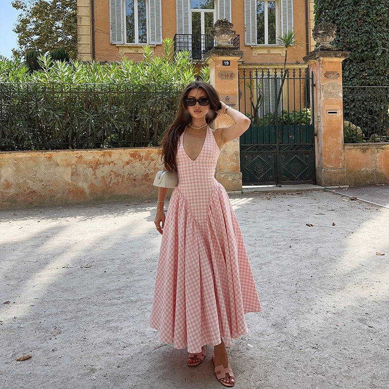 Romina Ekose Desenli Midi Elbise