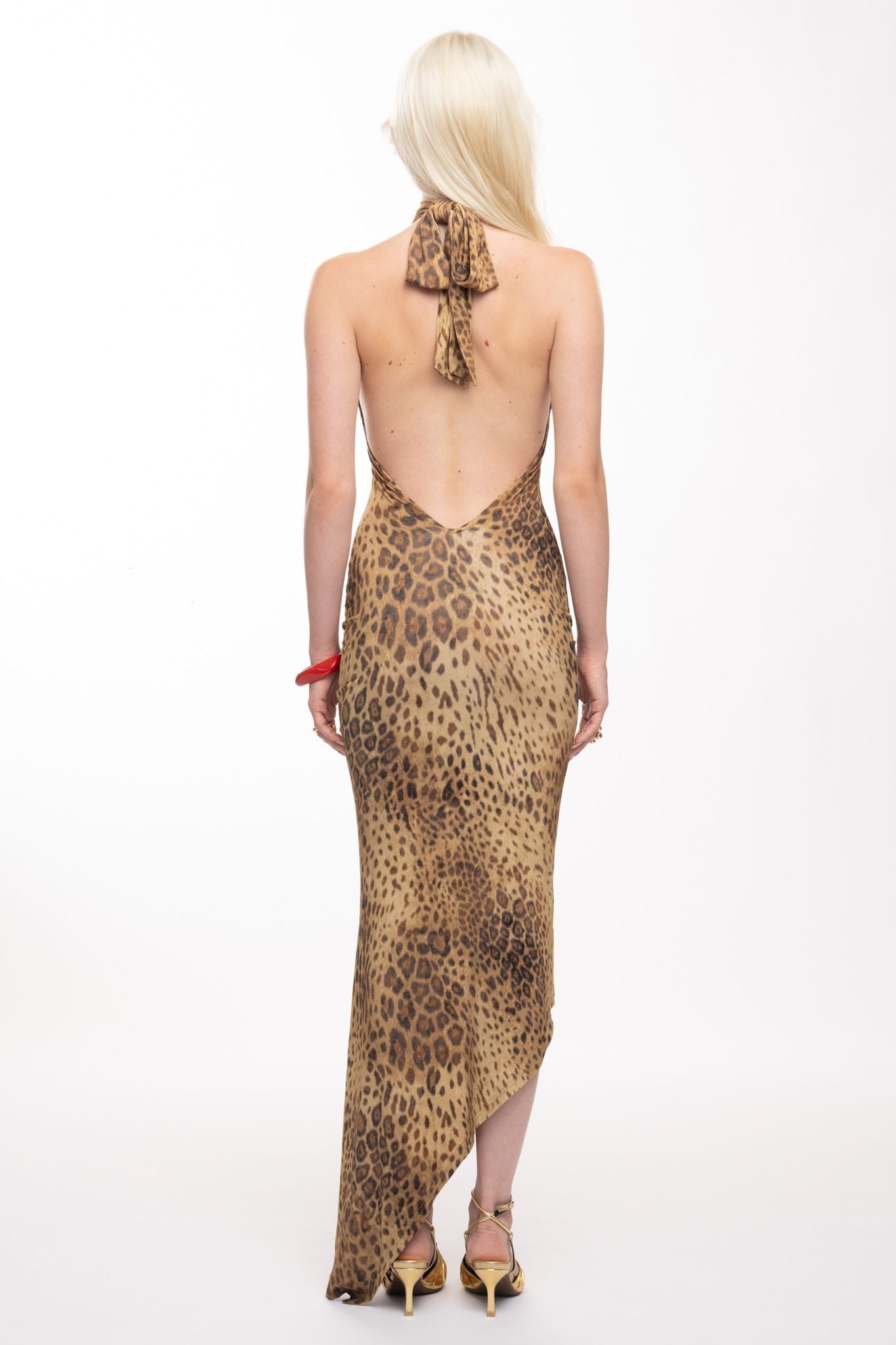 Alacakaranlık Leopar Desenli Elbise
