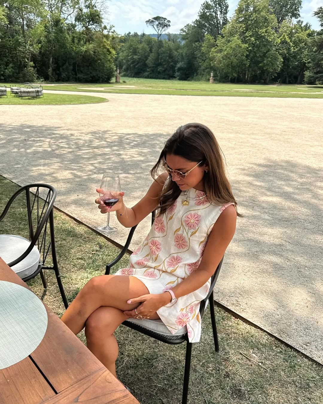Nicole Baskılı Kolsuz Kısa Elbise