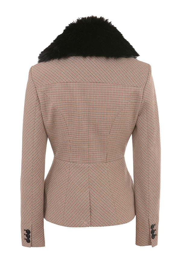 Buckingham Puppytooth Check Kum Saati Ceket