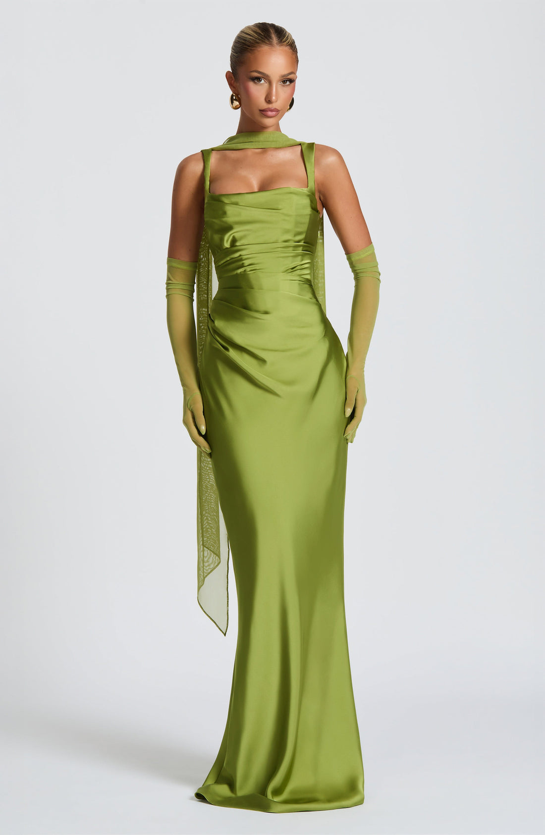 Calanthe Maxi Elbise - Yeşil