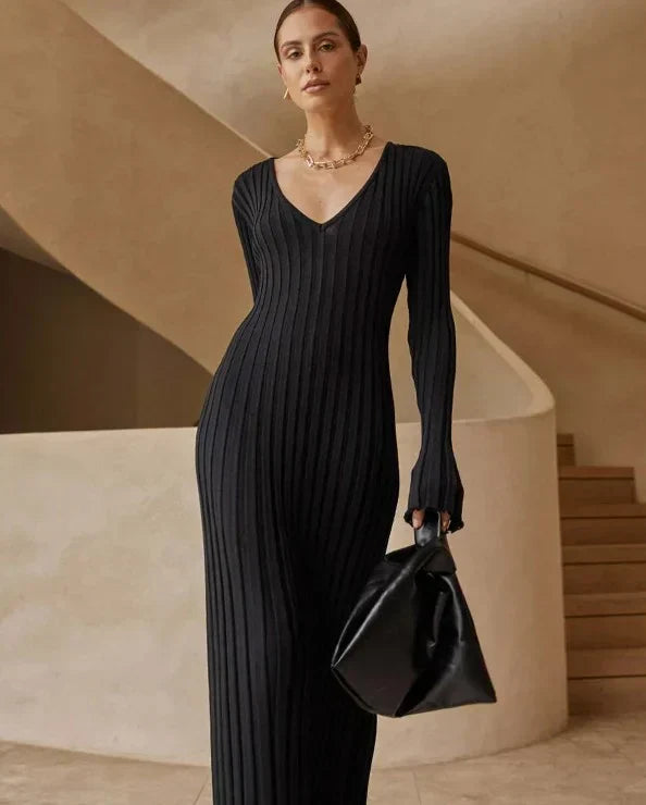 Sara Yeni Örme Maxi Elbise