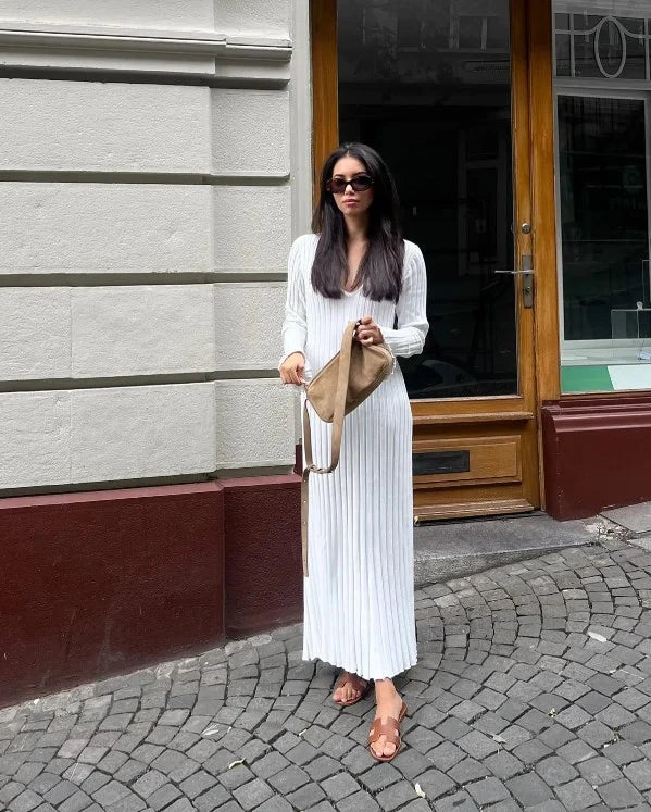 Sara Yeni Örme Maxi Elbise