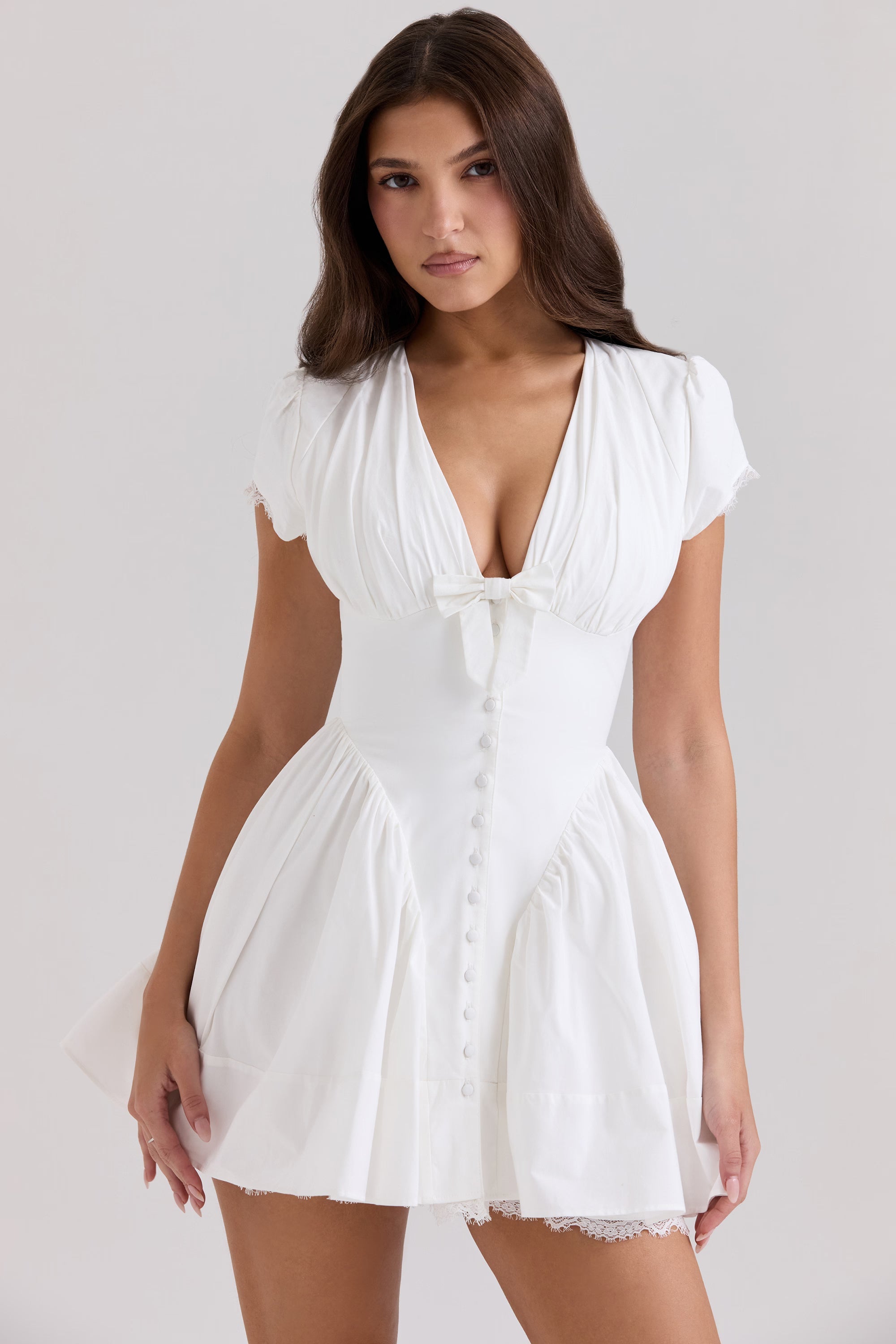Emiliana Gingham Pamuklu Mini Elbise