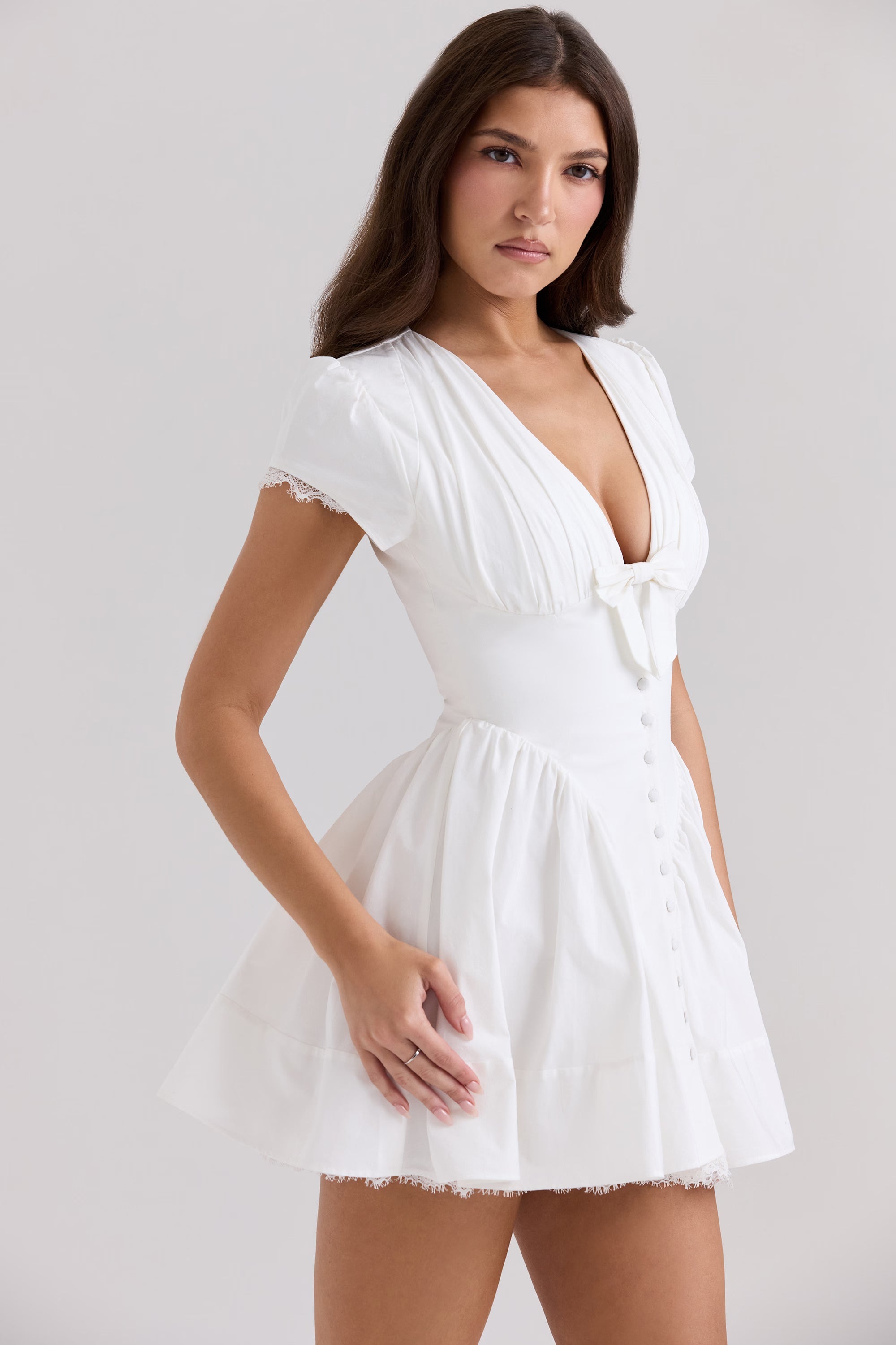 Emiliana Gingham Pamuklu Mini Elbise