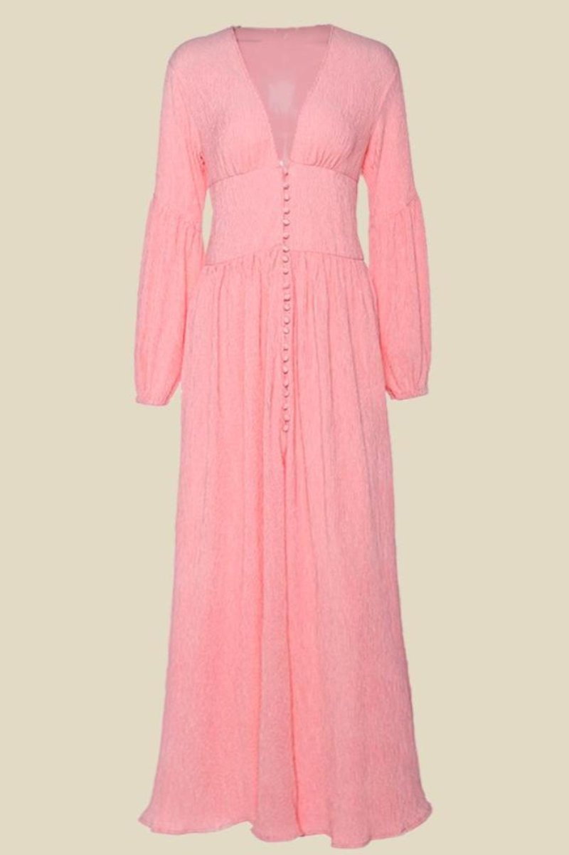 Sunlit Serenade Maxi Elbise