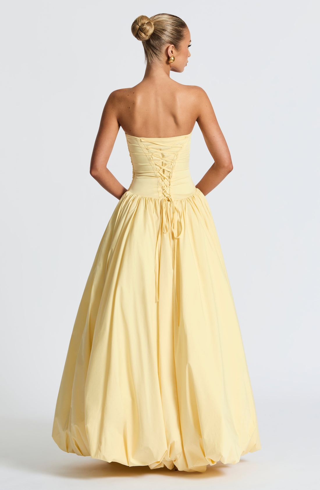 Jillian Maxi Elbise - Limon Sarısı